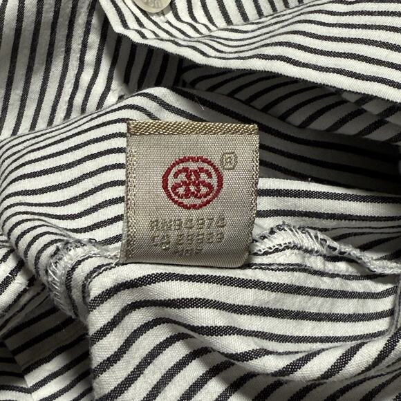 Stussy Shirt Mens Large Striped Button Up Pocket Made USA 90s Skater Streetwear - Picture 7 of 10